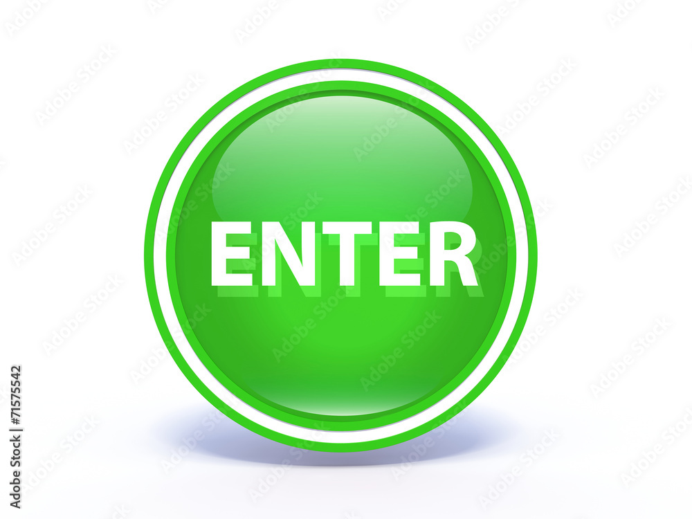 enter circular icon on white background enter circular icon on white background