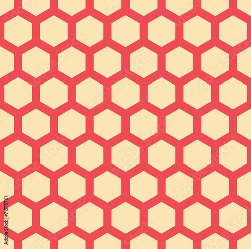 A seamless hexagonal vector pattern