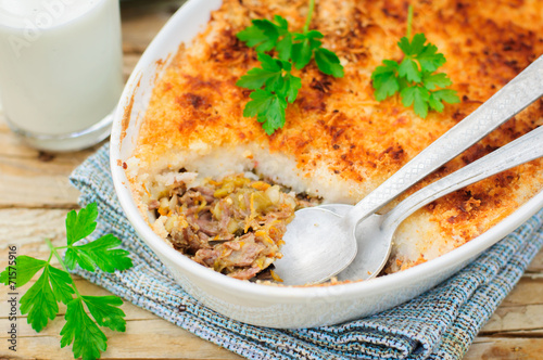 Hachis Parmentier, French Version of Shepherd's Pie photo