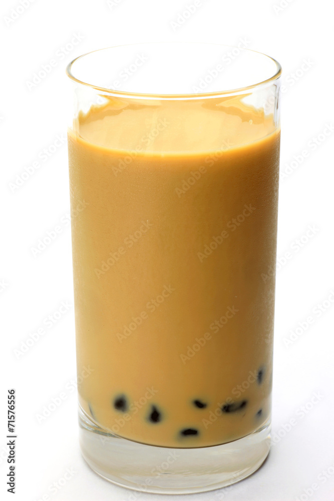 tea with milk with tapioca tea with milk with tapioca
