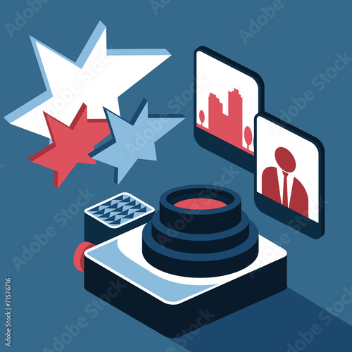 Camera on table