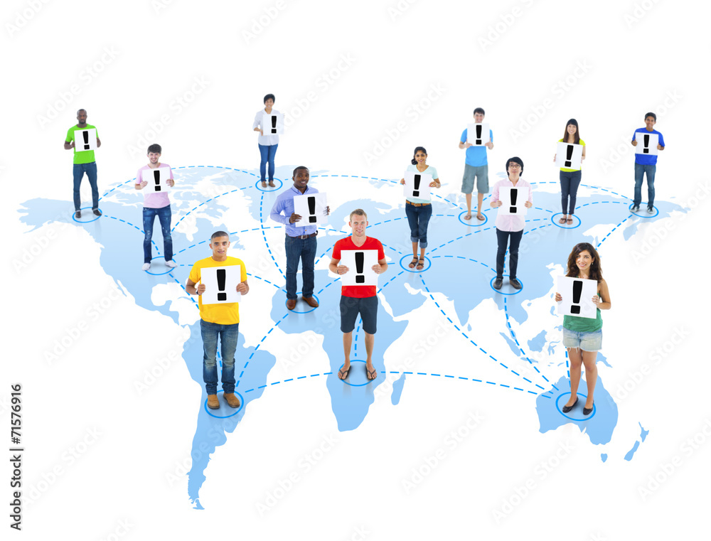 Group of People with Global Communications Group of People with Global Communications