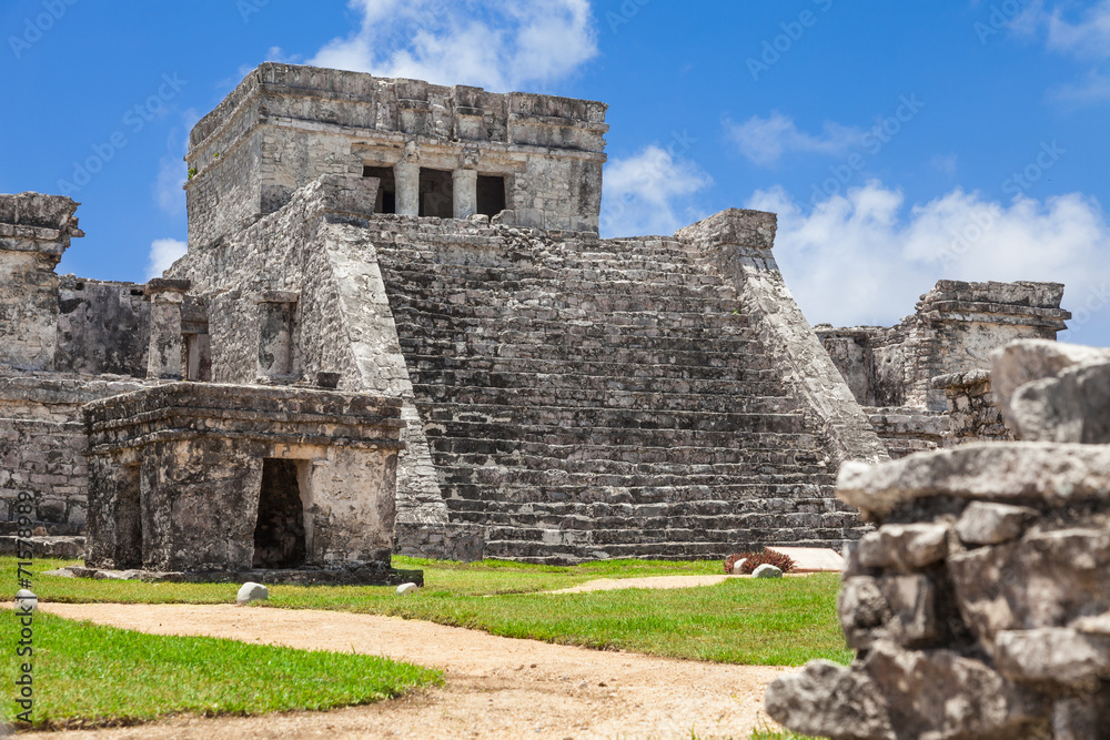 Tulum, archeological site in the Riviera Maya, Mexico. Site of a