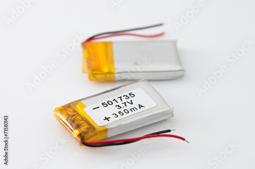 battery pack on white background photo