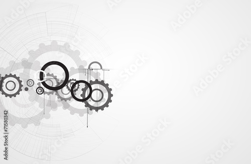 machine technology gears. retro gearwheel mechanism bacground