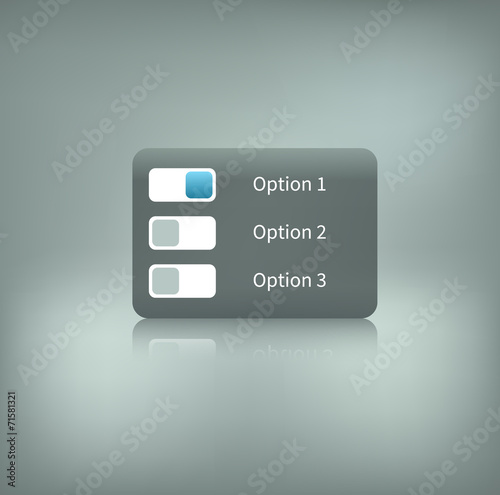 option switcher on background