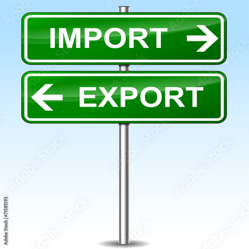import export sign