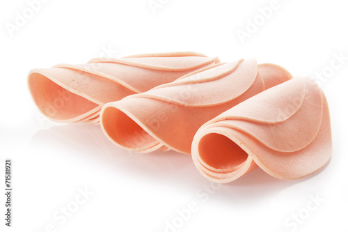Close up Rolled Ham Sausage