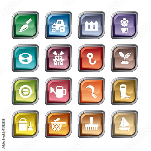 Agriculture and Fisheries Icons