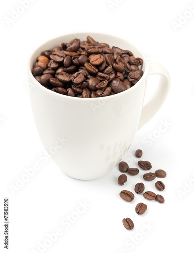 Coffee Cup fresh Beans