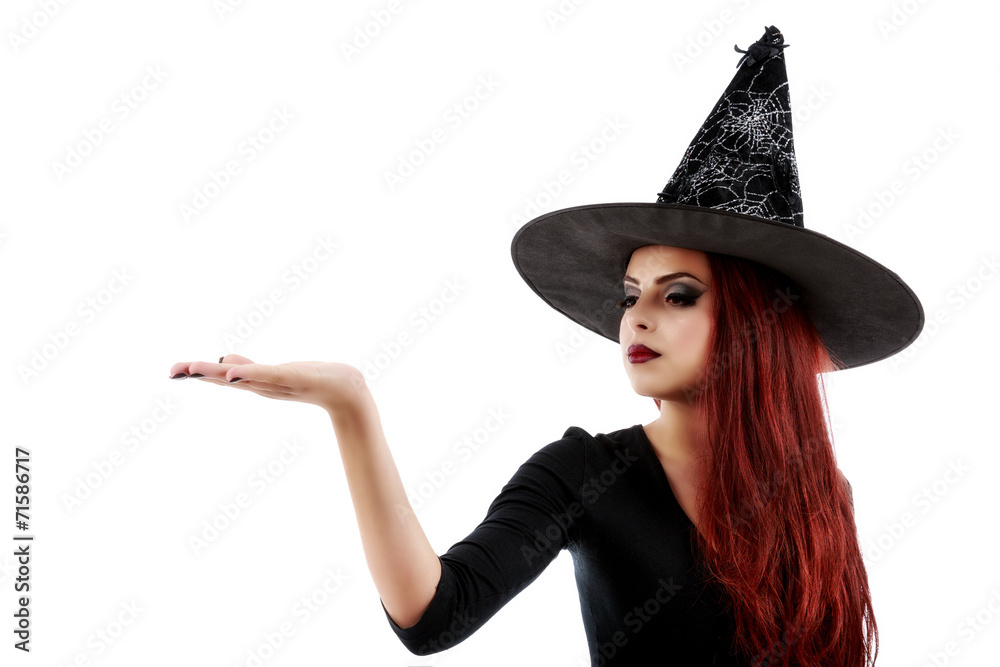 pretty young happy woman smiling and dressed as a fairy or witch pretty young happy woman smiling and dressed as a fairy or witch