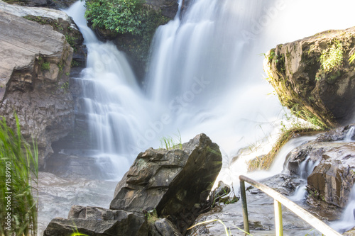 Mae Klang Waterfall in Chiang Mai Province  Doi Inthanon Thailan