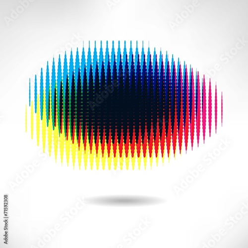 Cmyk Halftone banners. Vector.