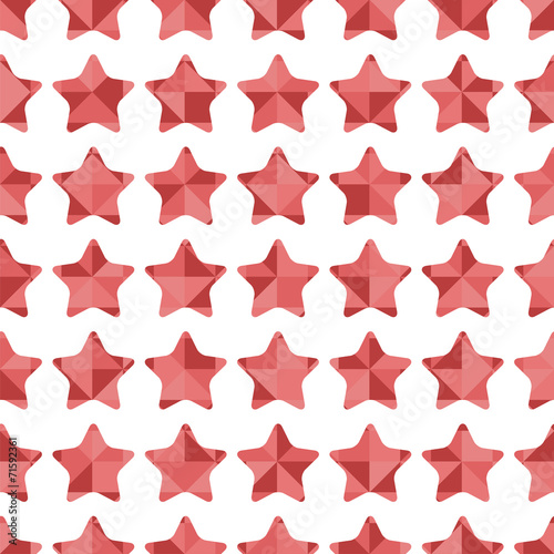 Seamless pattern of pink stars