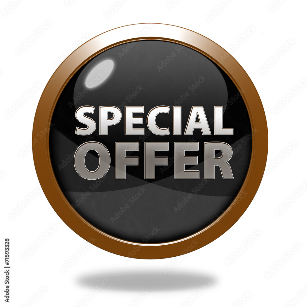 Special offer circular icon on white background Special offer circular icon on white background