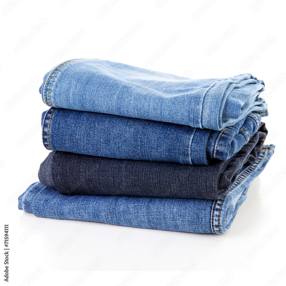 Pile of blue jeans Pile of blue jeans