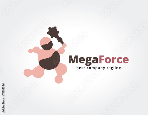 Abstract early men vector logo icon concept. Good as logotype