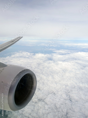 Over cloud on aircraft