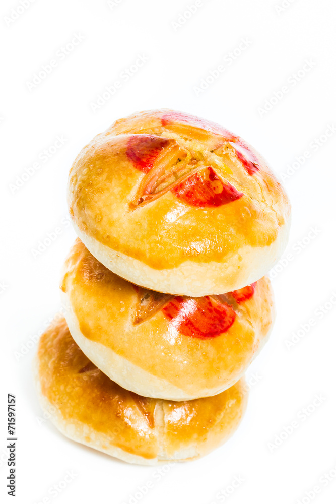 Chinese style cake isolated Chinese style cake isolated