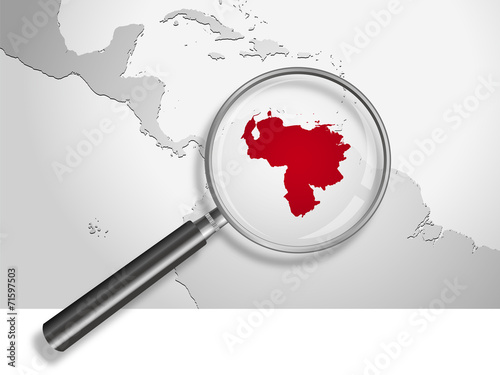 Landkarte *** Südamerika Venezuela
