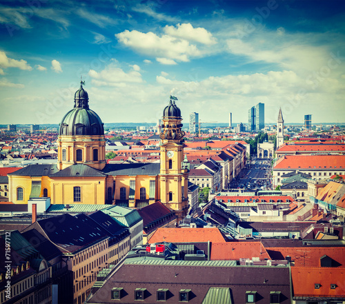 Aerial view of Munich photo