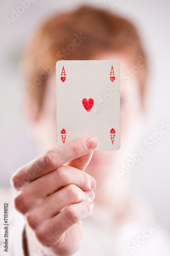 this means play one's ace card