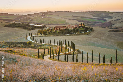 Country landscape in Tuscany, Italy