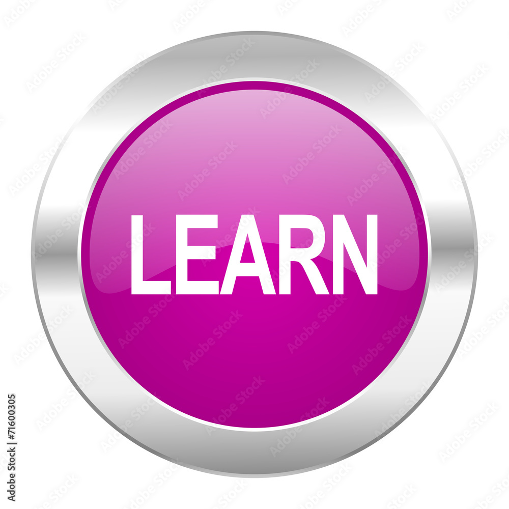 learn violet circle chrome web icon isolated learn violet circle chrome web icon isolated