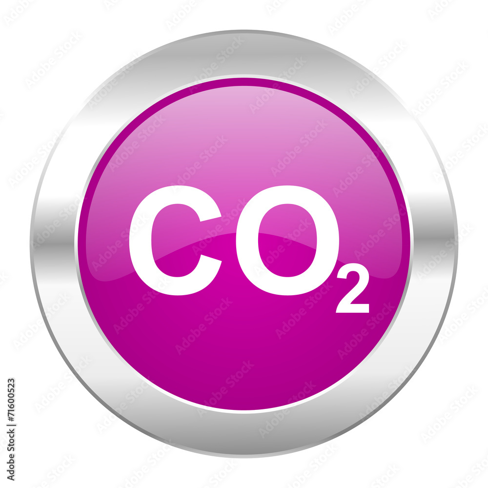 carbon dioxide violet circle chrome web icon isolated carbon dioxide violet circle chrome web icon isolated