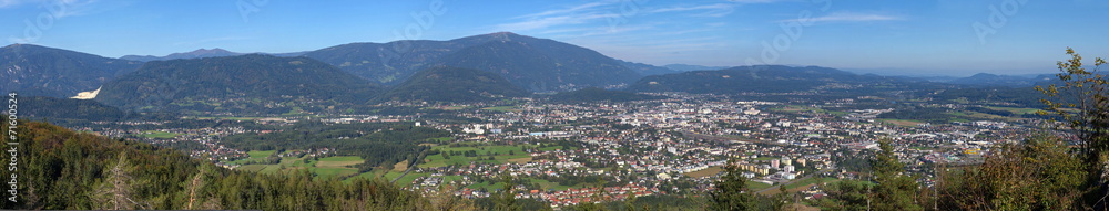 Panorama Villach / Kärnten / Österreich