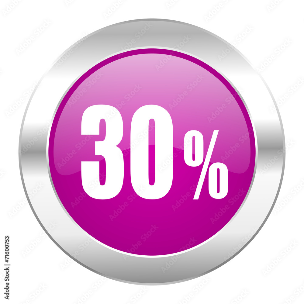 30 percent violet circle chrome web icon isolated 30 percent violet circle chrome web icon isolated