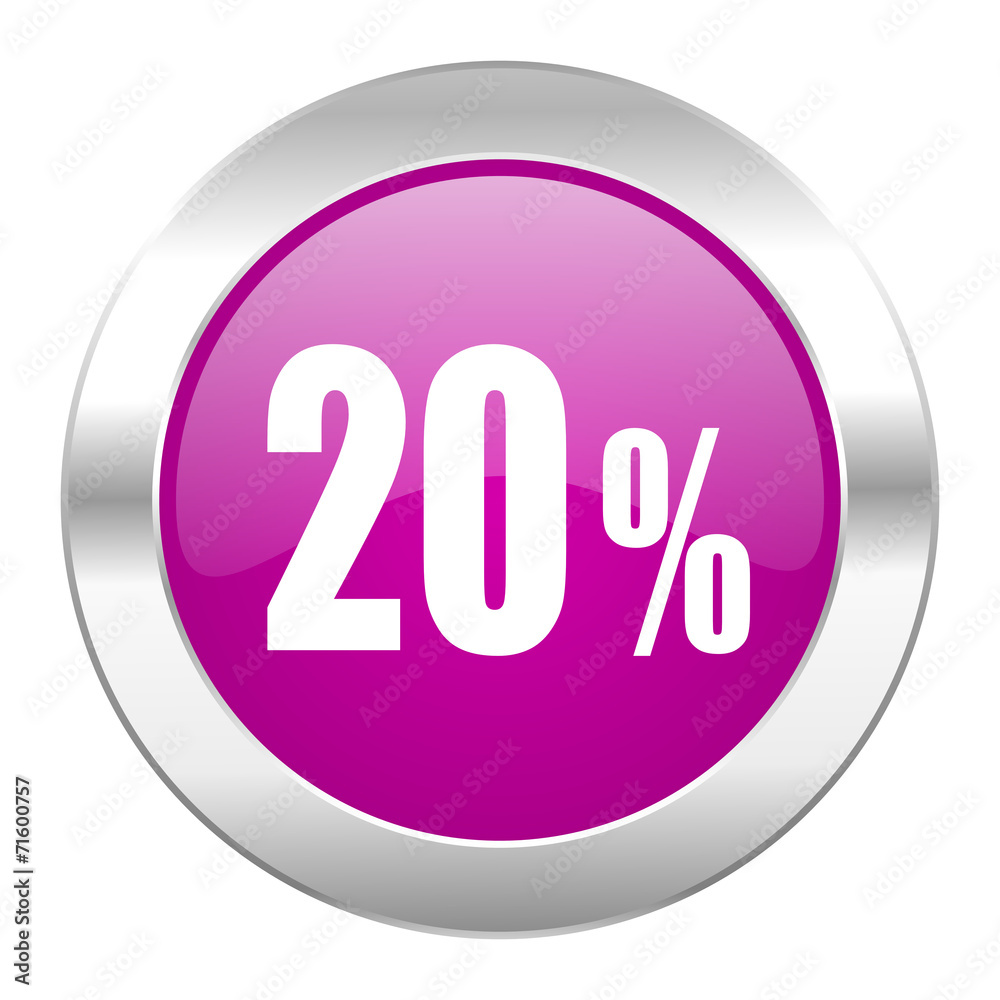 20 percent violet circle chrome web icon isolated 20 percent violet circle chrome web icon isolated