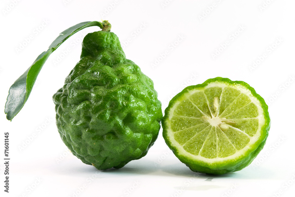 Fototapeta premium Bergamot on white background