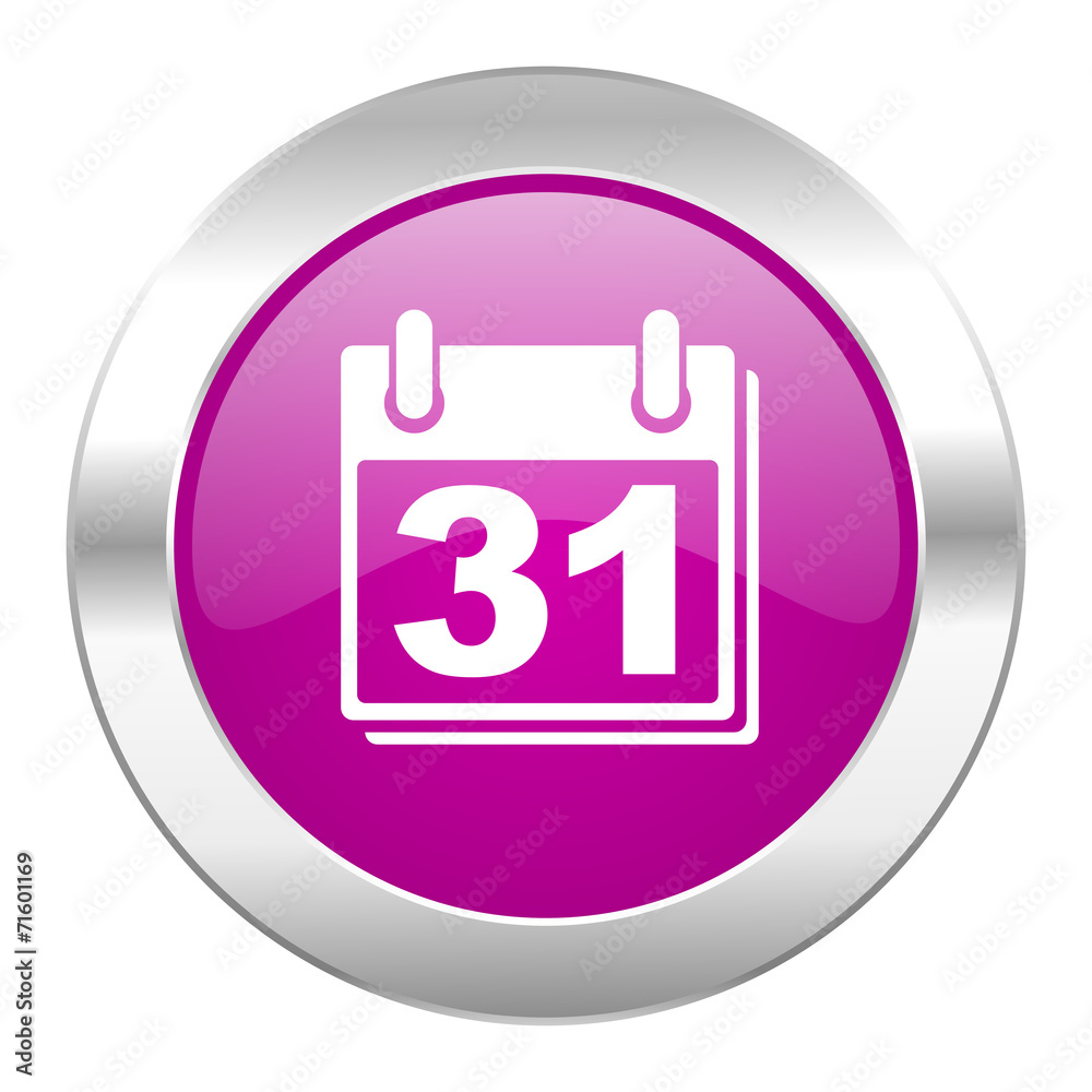 calendar violet circle chrome web icon isolated calendar violet circle chrome web icon isolated