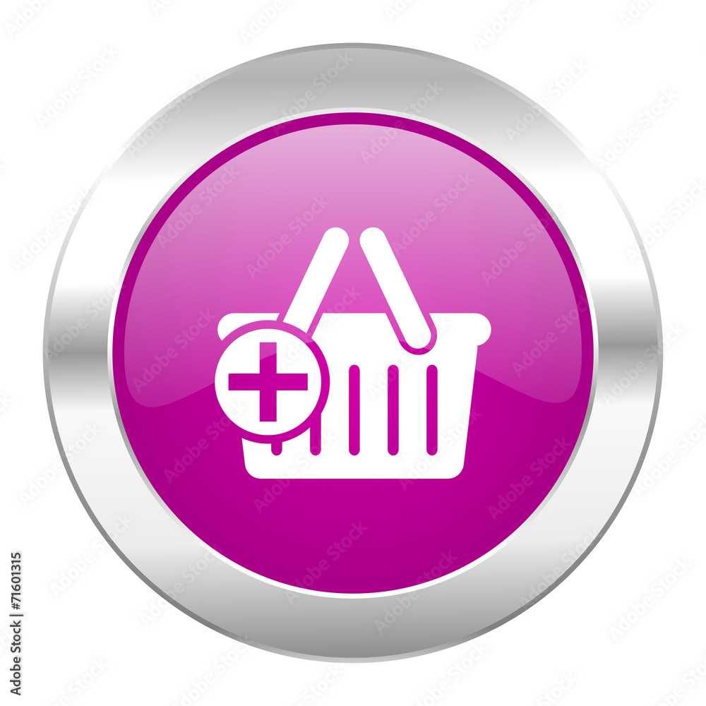 cart violet circle chrome web icon isolated cart violet circle chrome web icon isolated
