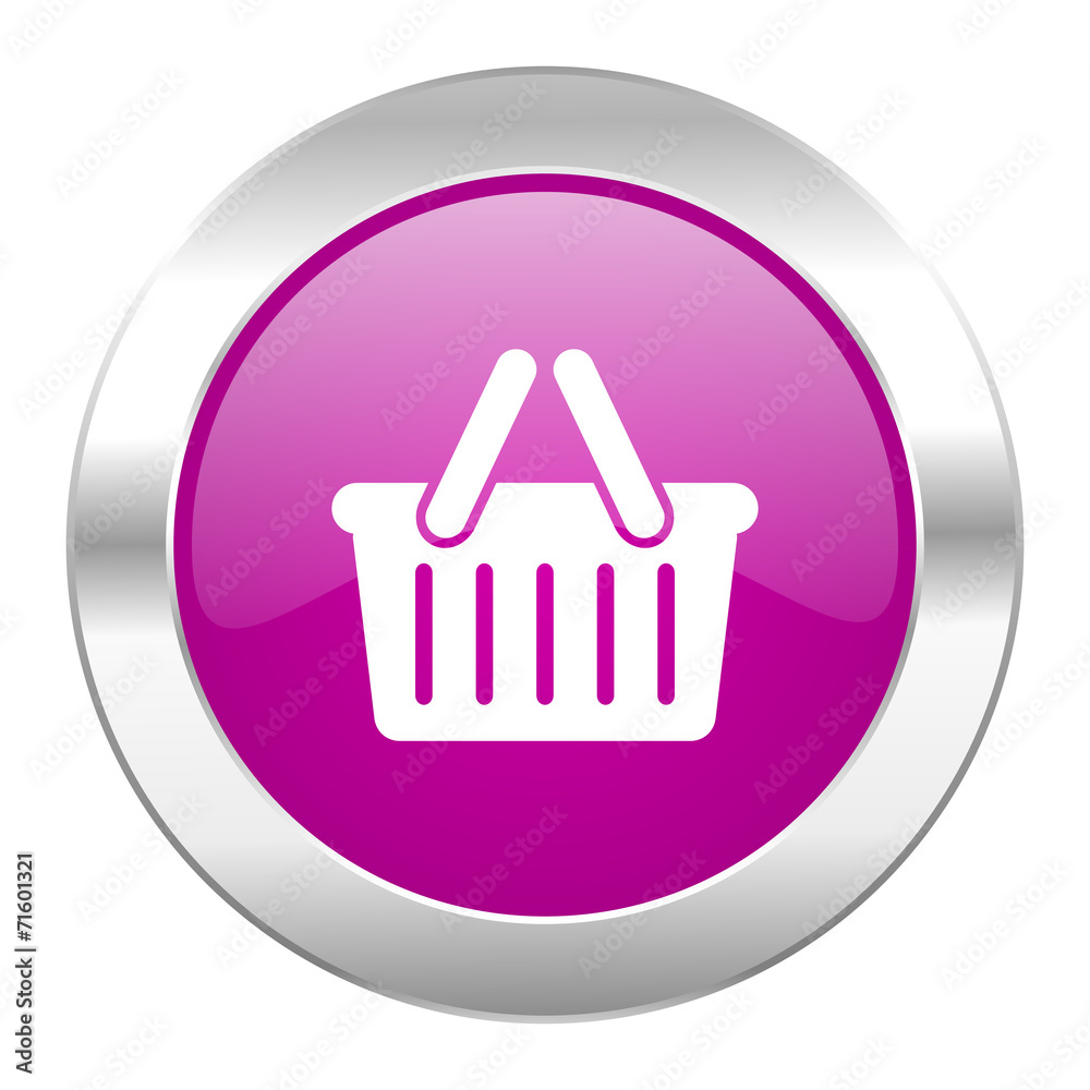cart violet circle chrome web icon isolated cart violet circle chrome web icon isolated
