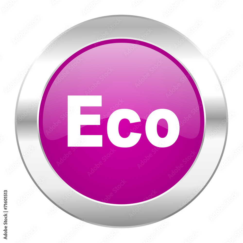 eco violet circle chrome web icon isolated eco violet circle chrome web icon isolated