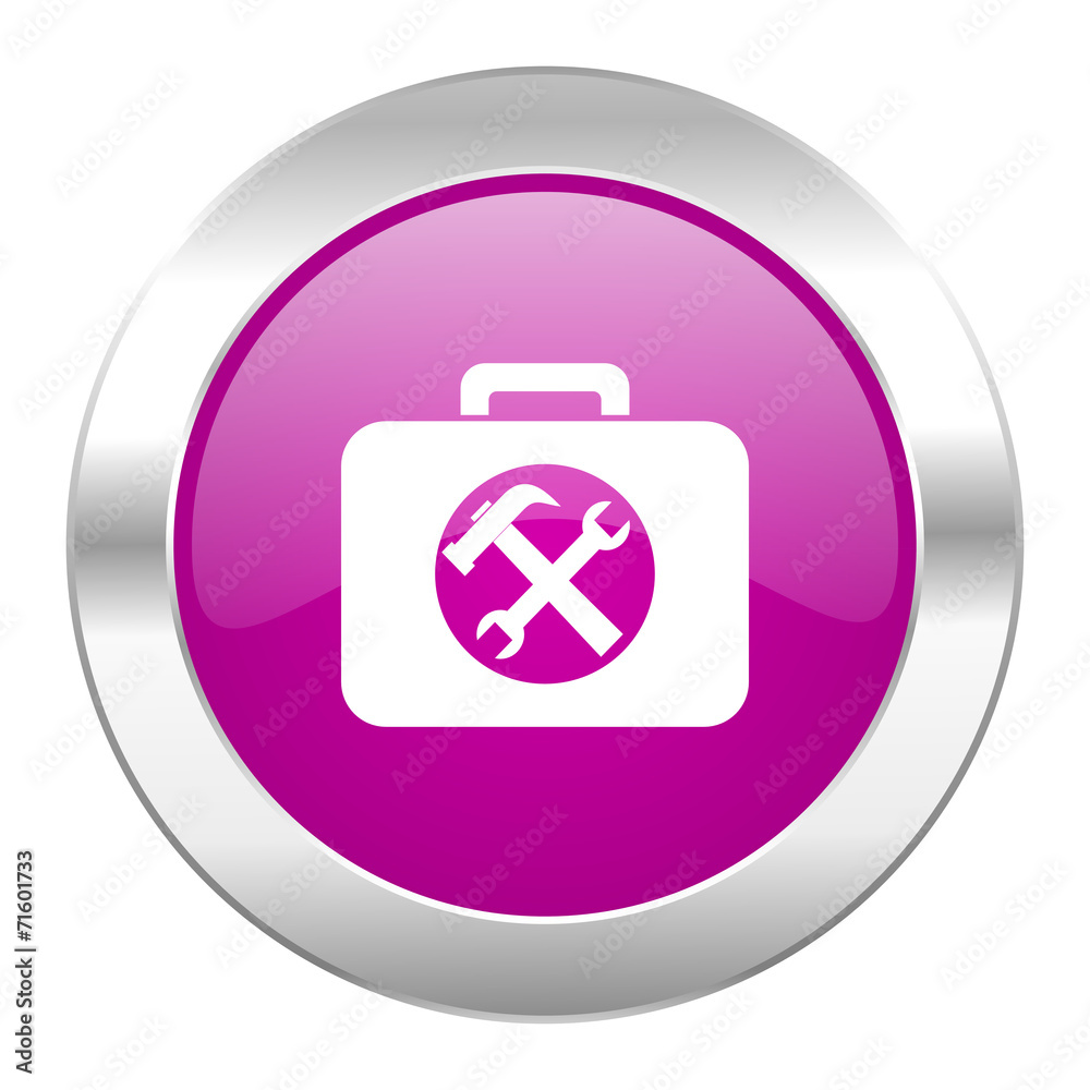 toolkit violet circle chrome web icon isolated toolkit violet circle chrome web icon isolated