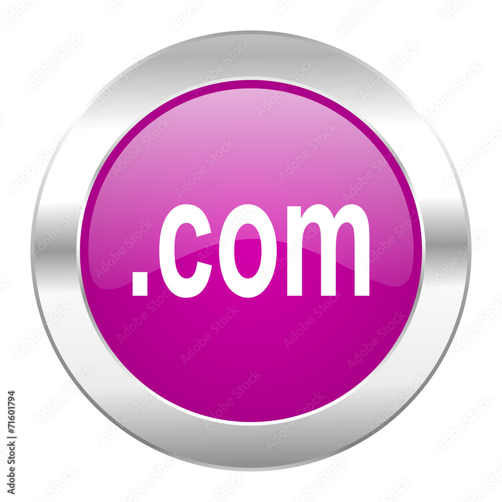 com violet circle chrome web icon isolated com violet circle chrome web icon isolated