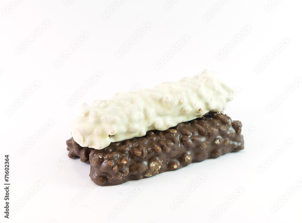 chocolate on white background chocolate on white background