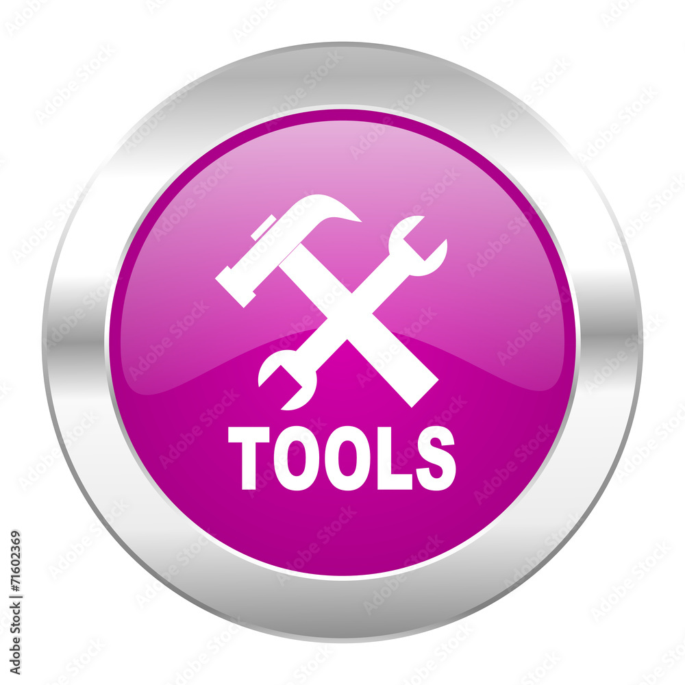 tools violet circle chrome web icon isolated tools violet circle chrome web icon isolated
