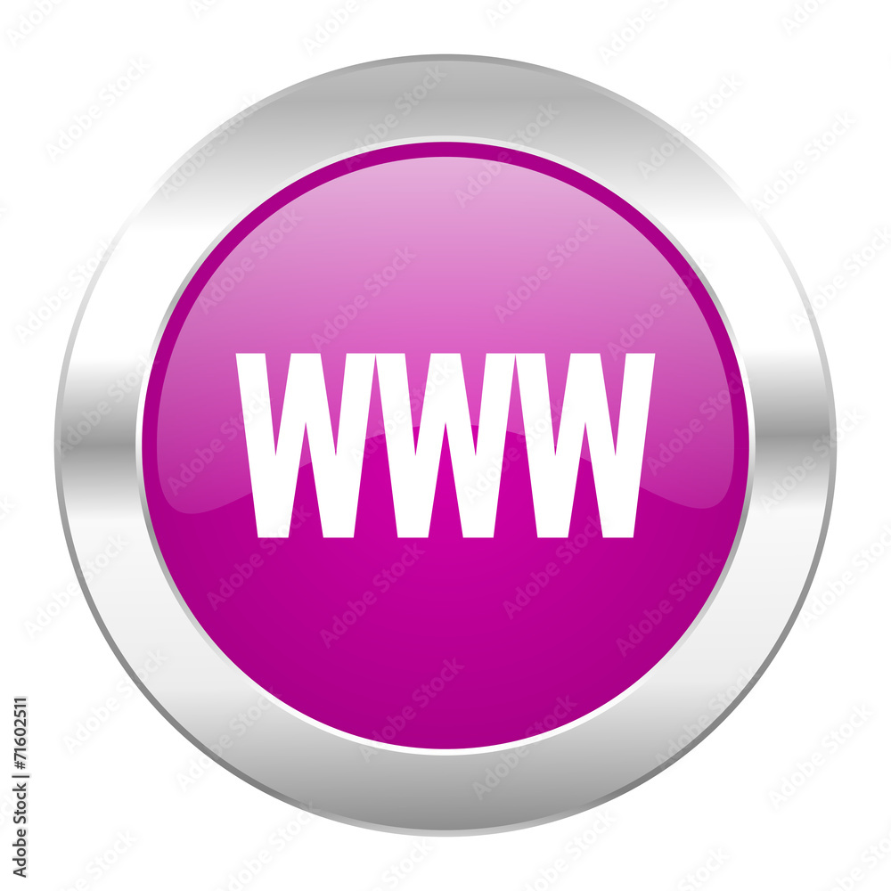 www violet circle chrome web icon isolated www violet circle chrome web icon isolated