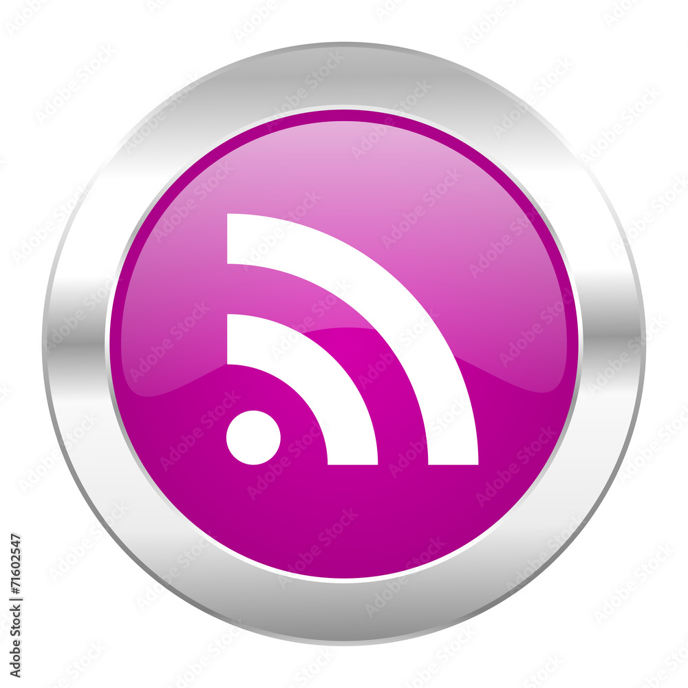 rss violet circle chrome web icon isolated rss violet circle chrome web icon isolated