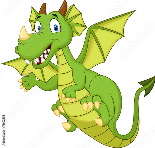 Cute cartoon dragon