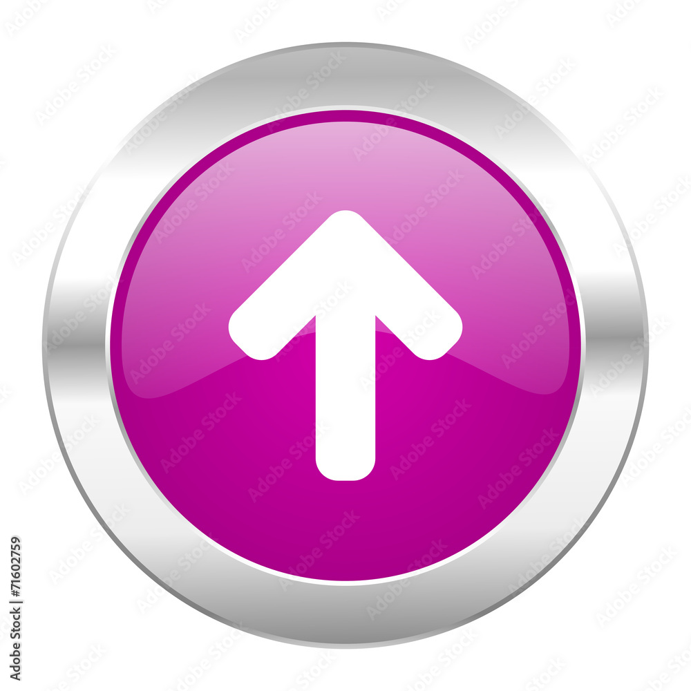 up arrow violet circle chrome web icon isolated up arrow violet circle chrome web icon isolated