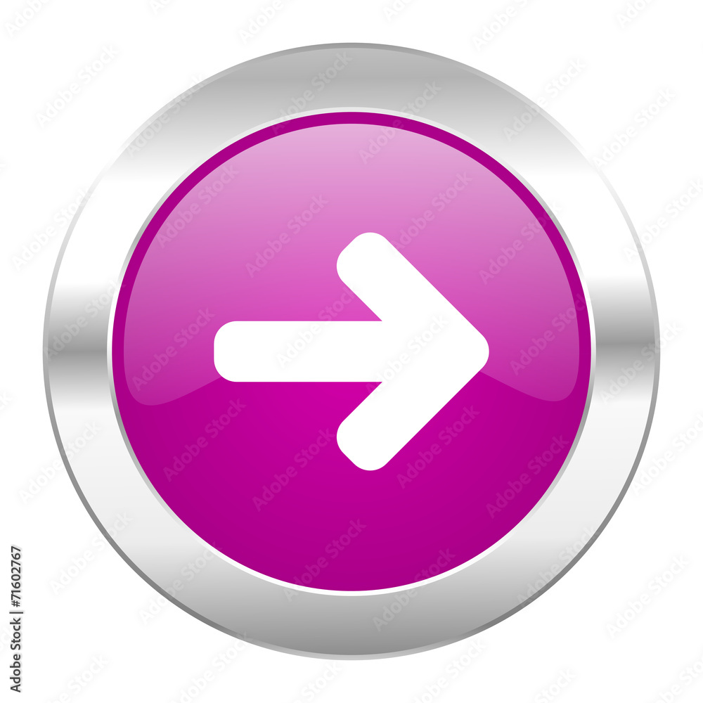 right arrow violet circle chrome web icon isolated right arrow violet circle chrome web icon isolated