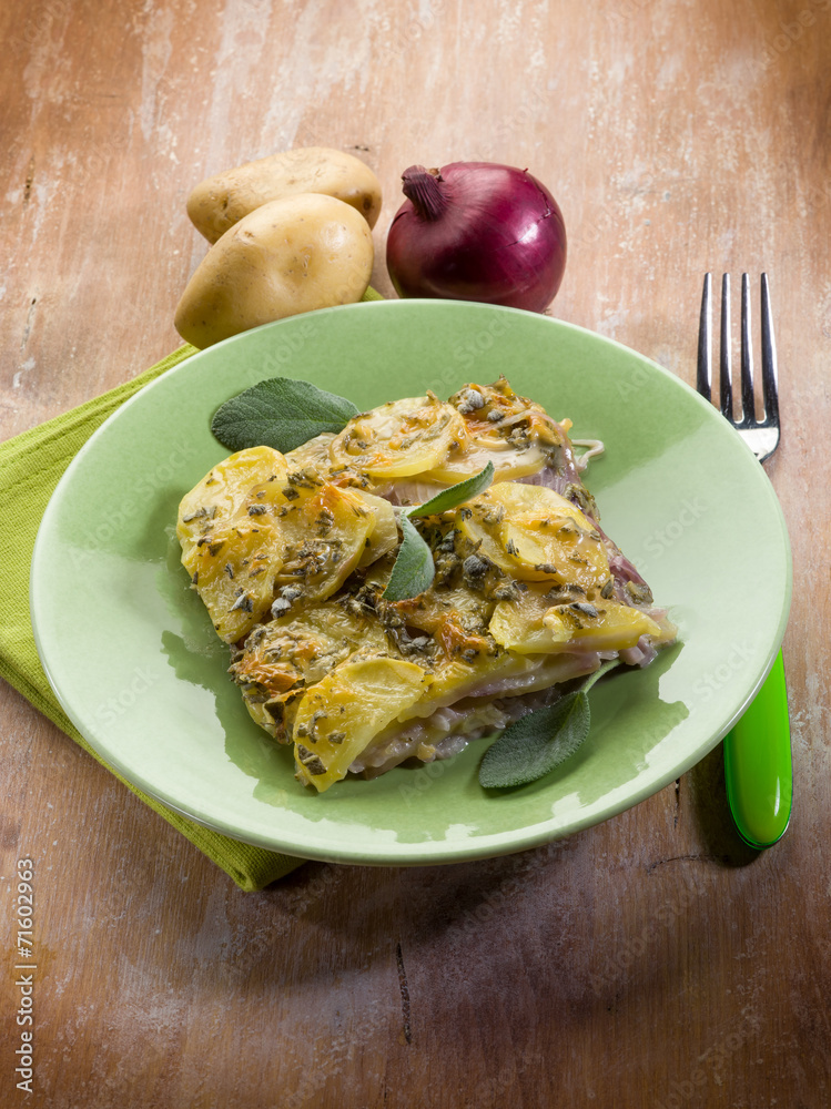 cake with potatoes and onions cake with potatoes and onions