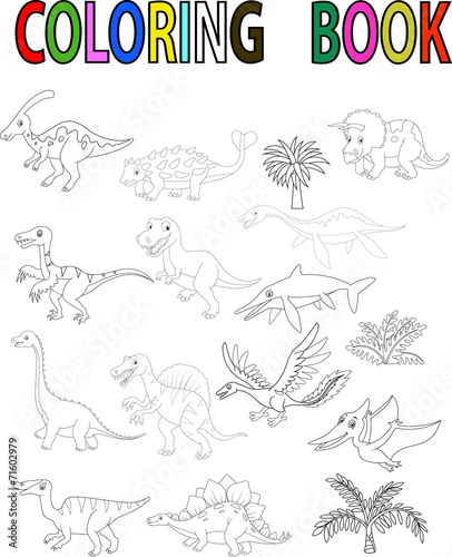 Dinosaur coloring book