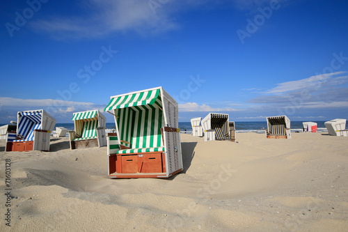 Strandkorb am Meer
