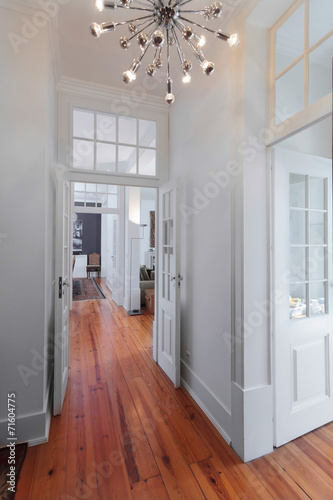 Elegant vintage house interiors hallway